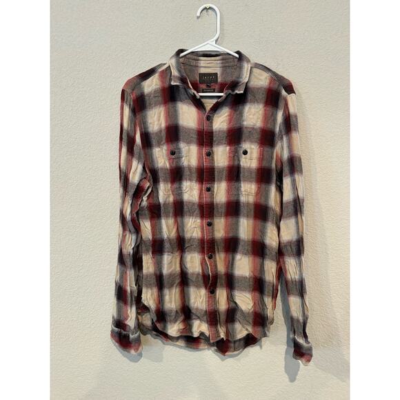 Jachs Newyork Men's Size Medium Plaid Long-Sleeved Button Down Shirt Multicolor - Picture 1 of 4